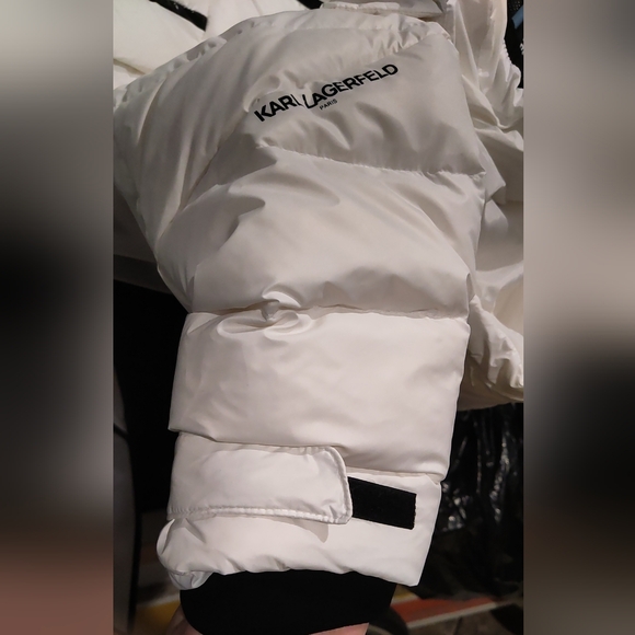 NWOT Karl Lagerfeld Men's Long Puffer Coat Jacket - Picture 5 of 6